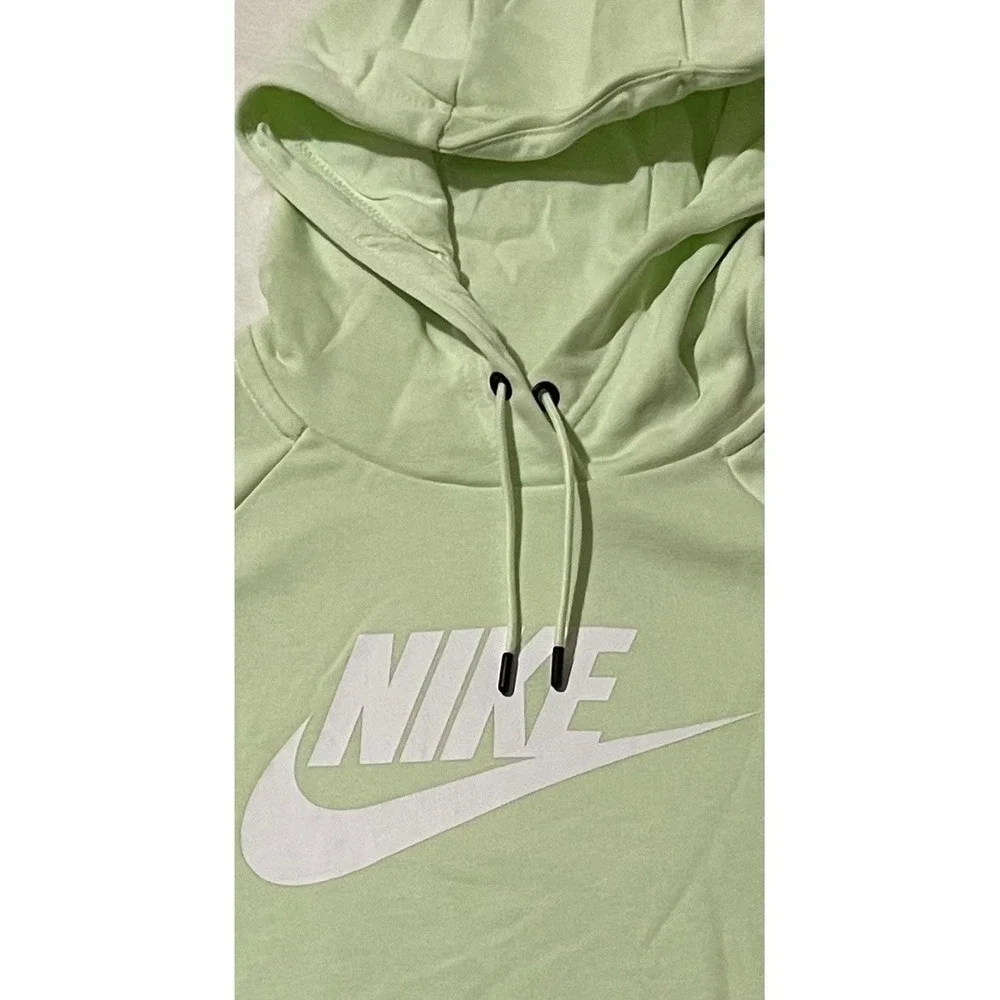 Nike Sportswear Essential Hoodie Lime Ice Pullover Logo Women Small‎ BV4126 303